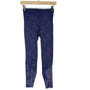 Old Navy Womens XSmall XS Spacedye Blue Go-Dry Pieced Leggings Workout Yoga